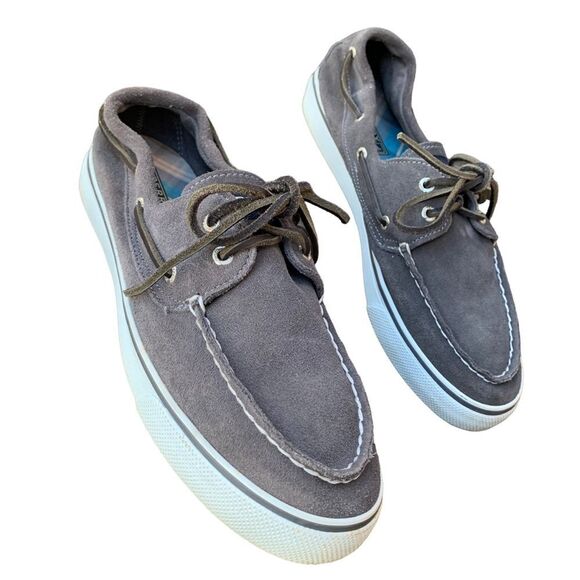 Sperry Topsider Bahama II Canvas Grey Sneakers Shoes Women’s size 9.5 - Picture 12 of 12